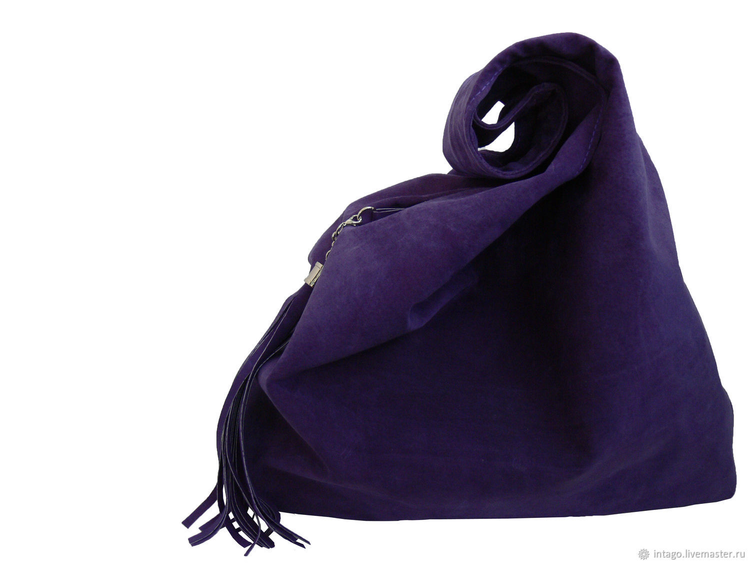 "Магия фиолета" замшевая сумка мешок