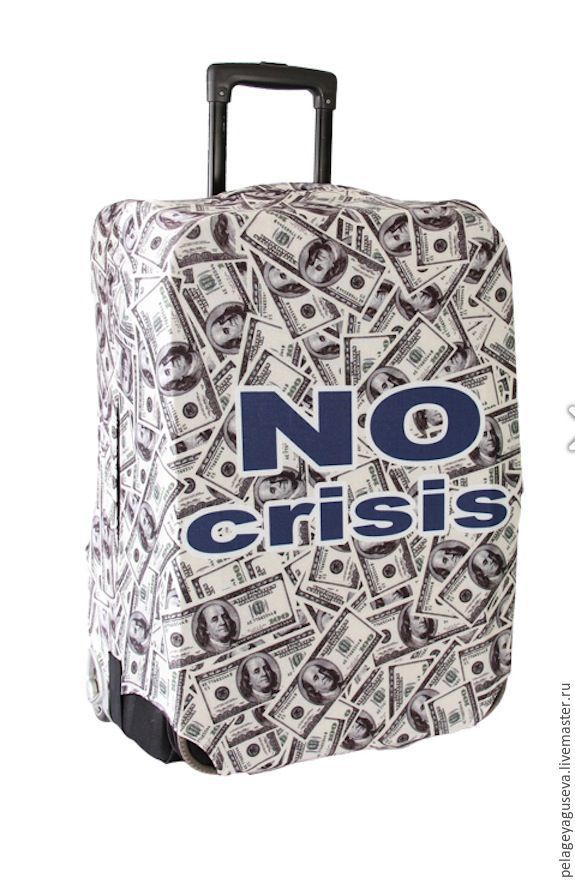 Чехол на чемодан "No Crisis"