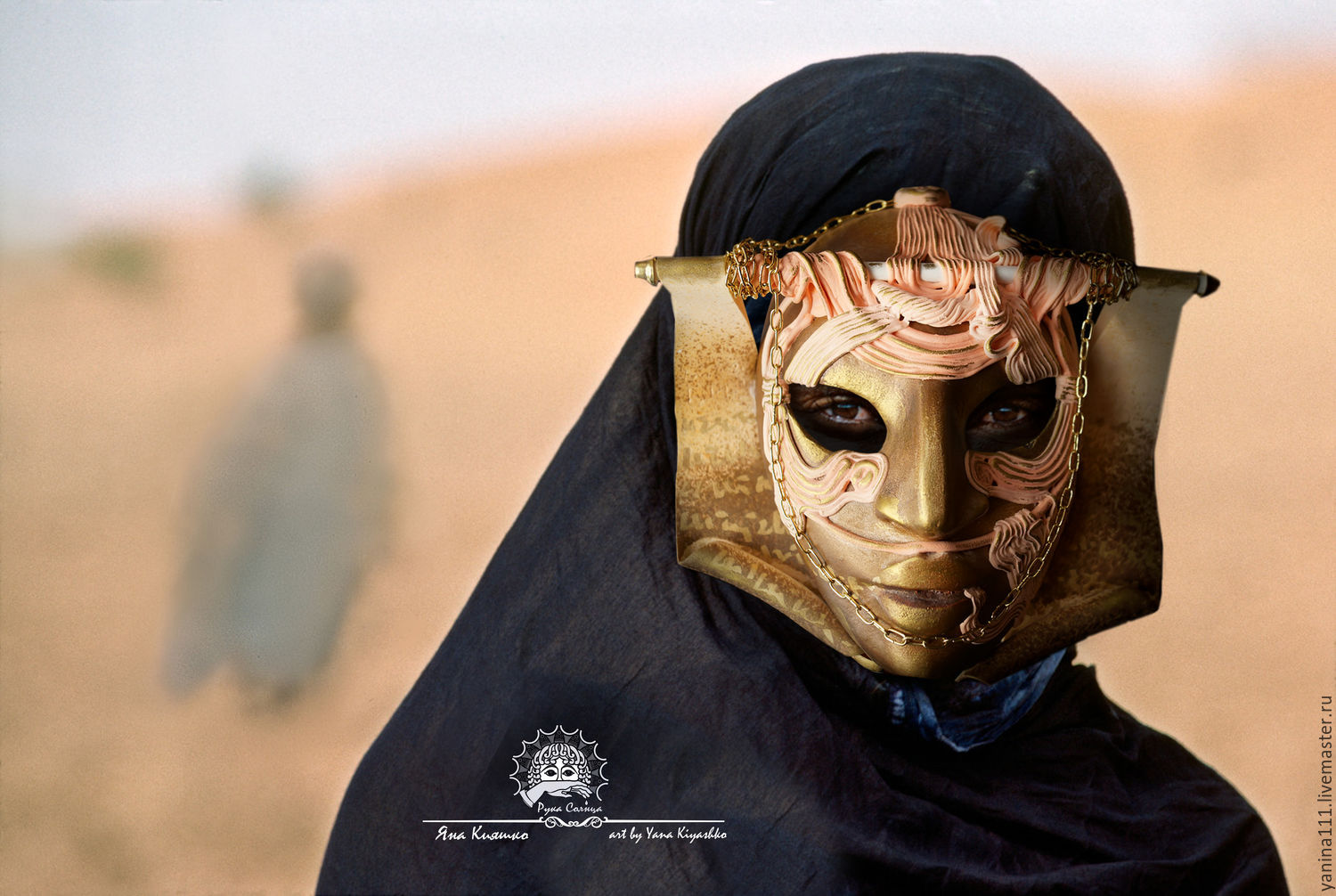 "Ангел Пустыни" фантазийная интерьерная маска