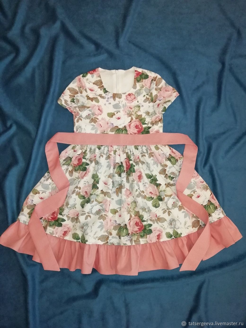 Детское платье Цветочная поляна