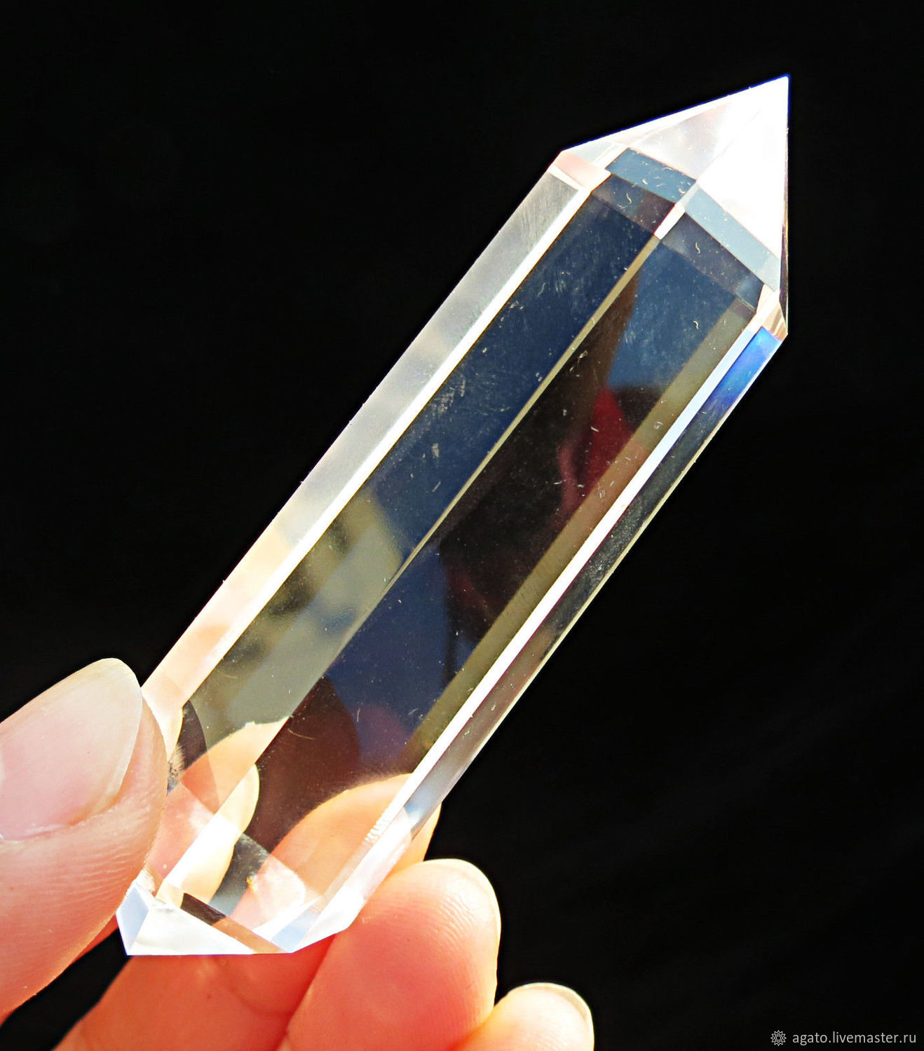 Херкимерский алмаз кристалл двухвершинный (Чистый)