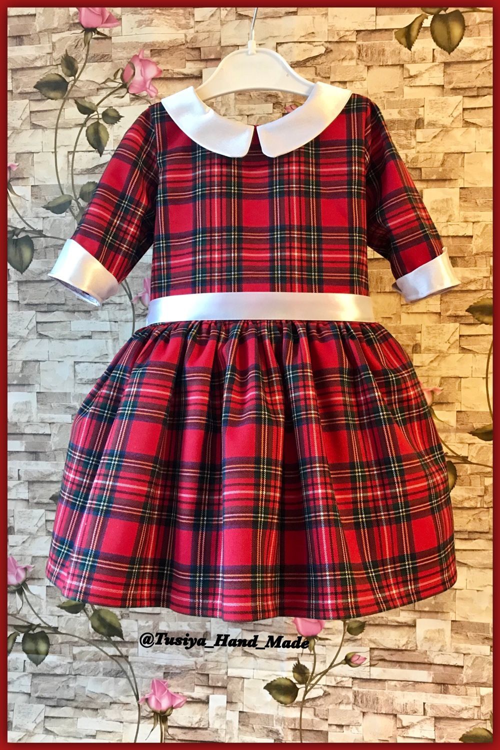 Детское платье Шотландка 2 варианта