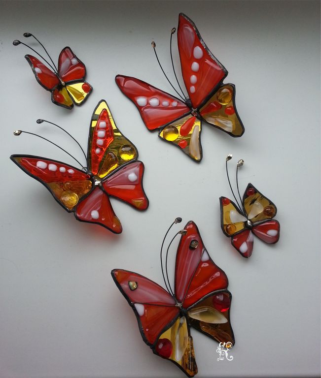 Бабочки и стрекозы. Декор