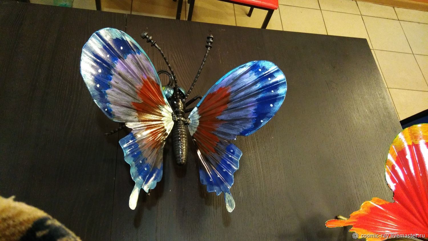 Бабочки для интерьера скульптуры из металла