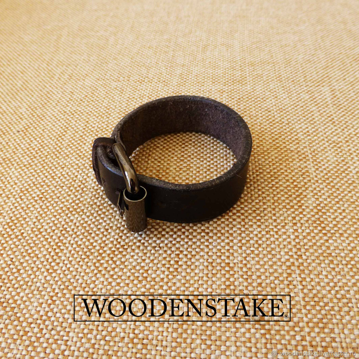 Кожаный браслет - woodenstake 2