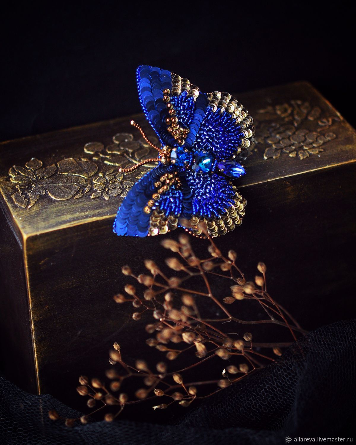 Брошь «Blue butterfly»