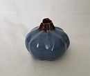 Керамическая ваза статуэтка в форме синей тыковки