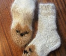 Веселые носочки из собачьей шерсти