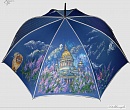 Складной зонт с рисунком 