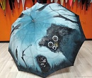 Зонт с росписью Ежик в тумане с совой и лягушкой