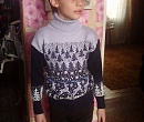 Подростковый свитер с скандинавском стиле 