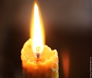 Катаная свеча из натуральной вощины (20см)