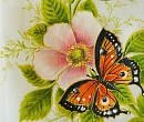 Батистовый платочек с ручной росписью 