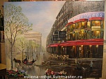 Картина маслом "Старый Париж"