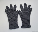 Ажурные перчатки , цвет серый