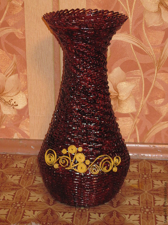 напольная ваза для сухоцветов