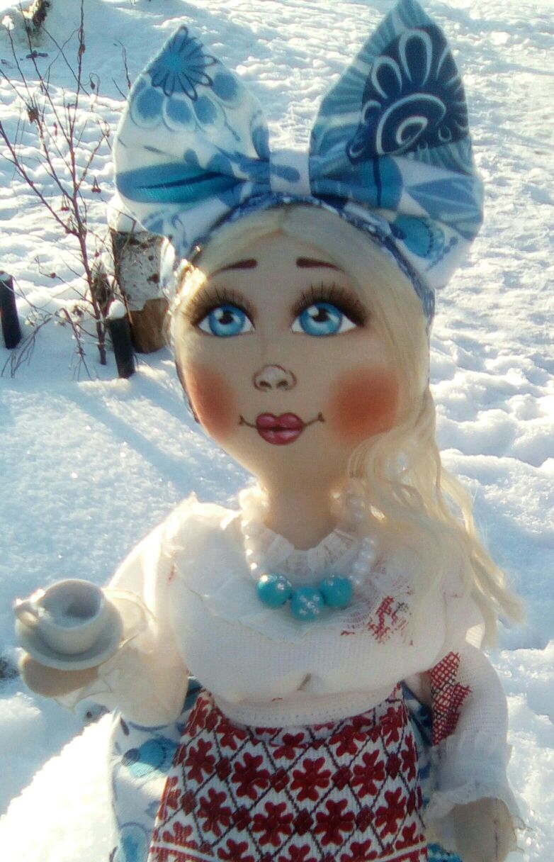 Кукла на чайник, "хранительница конфет" "Василиса"