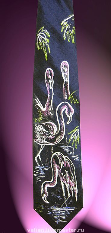 Галстук - талисман  Фламинго