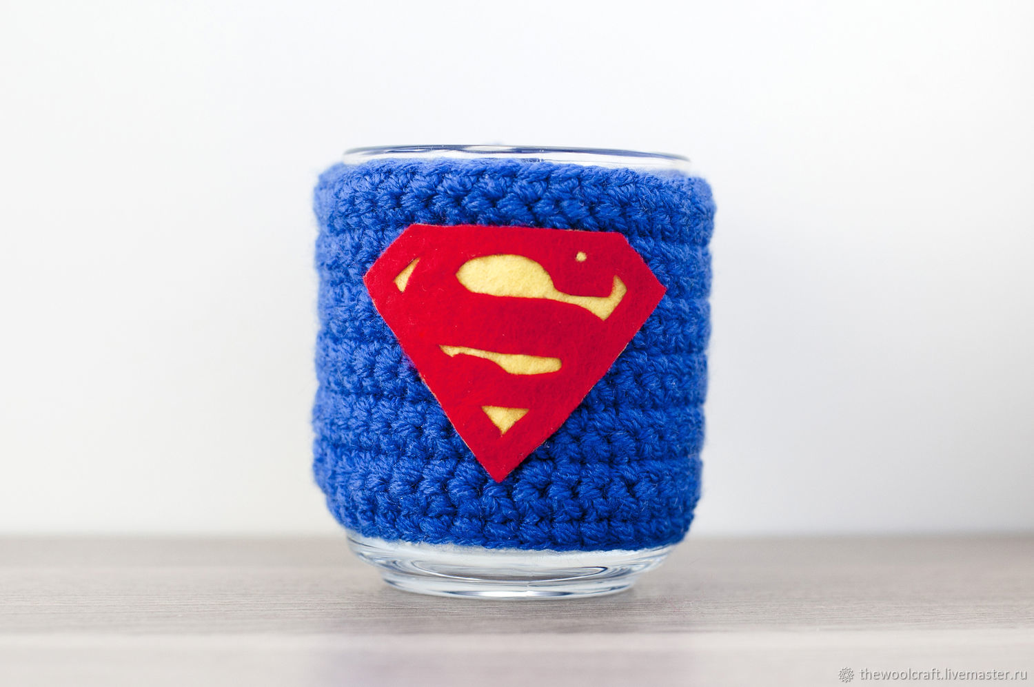 Кружка в вязаном чехле Супермен