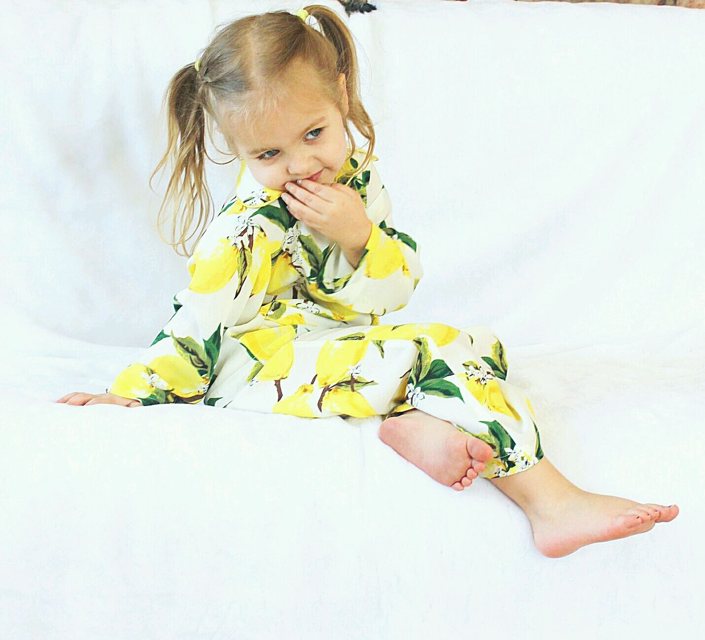 Пижама для девочки из набора фэмили лук "Лимончики"