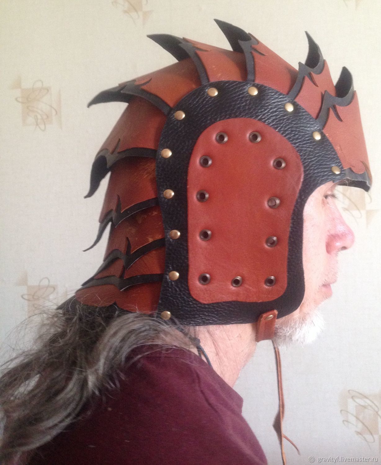 Шлем викинга Дракон