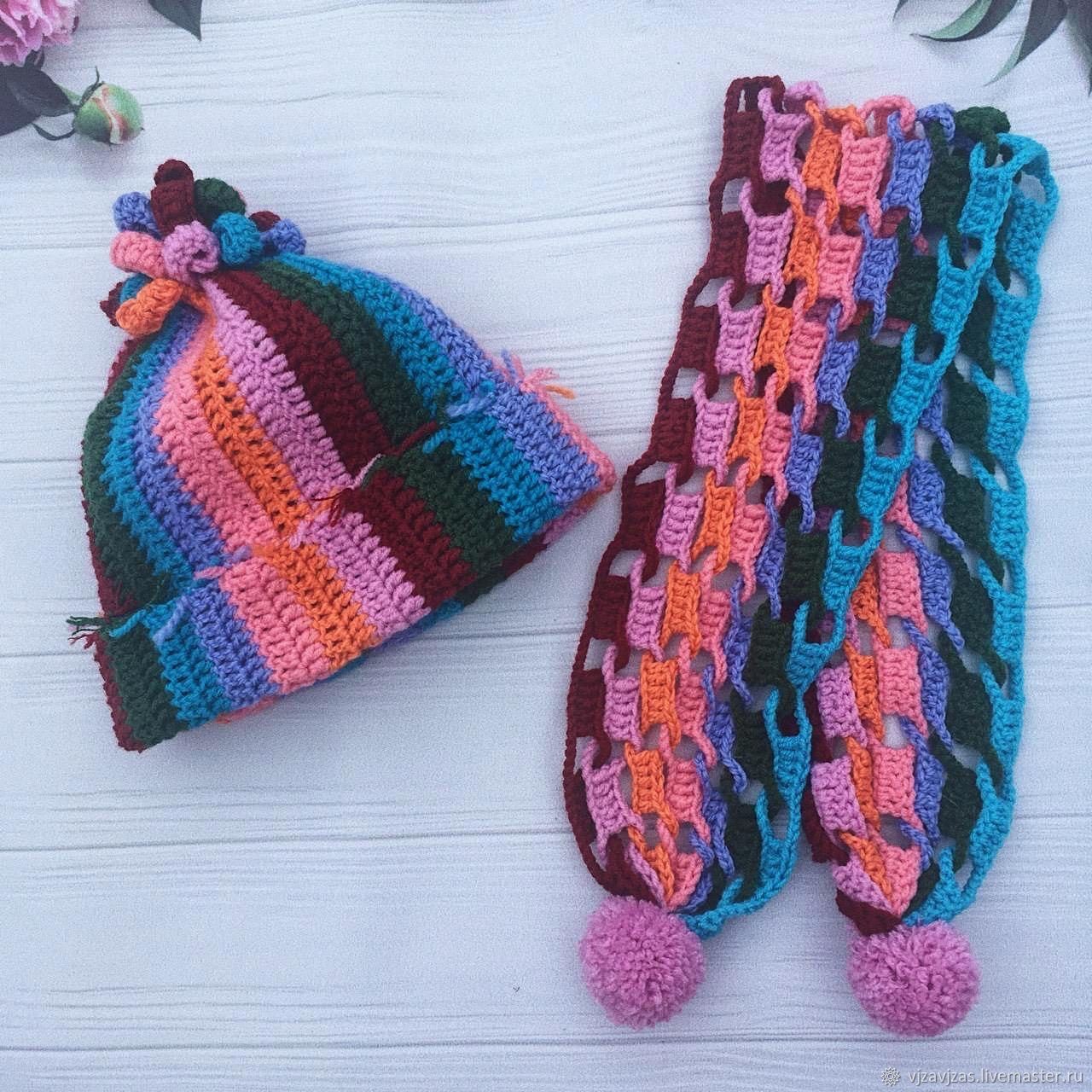 Шапочка и шарф - комплект