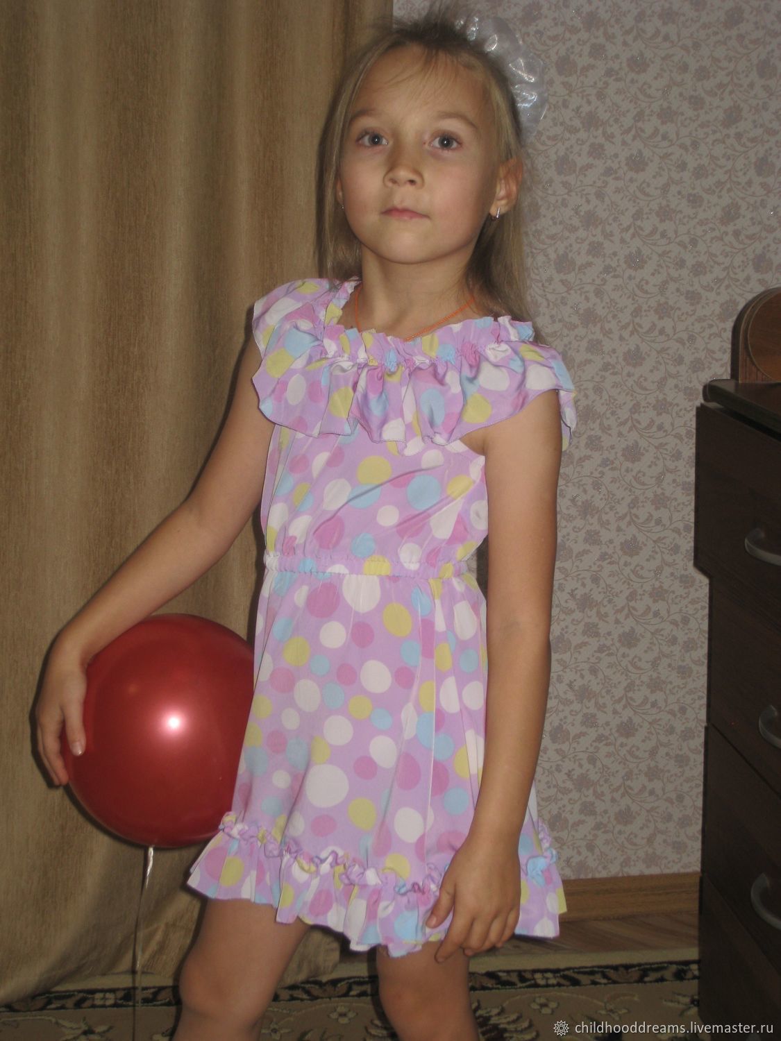 Детское платье "Горошинка"