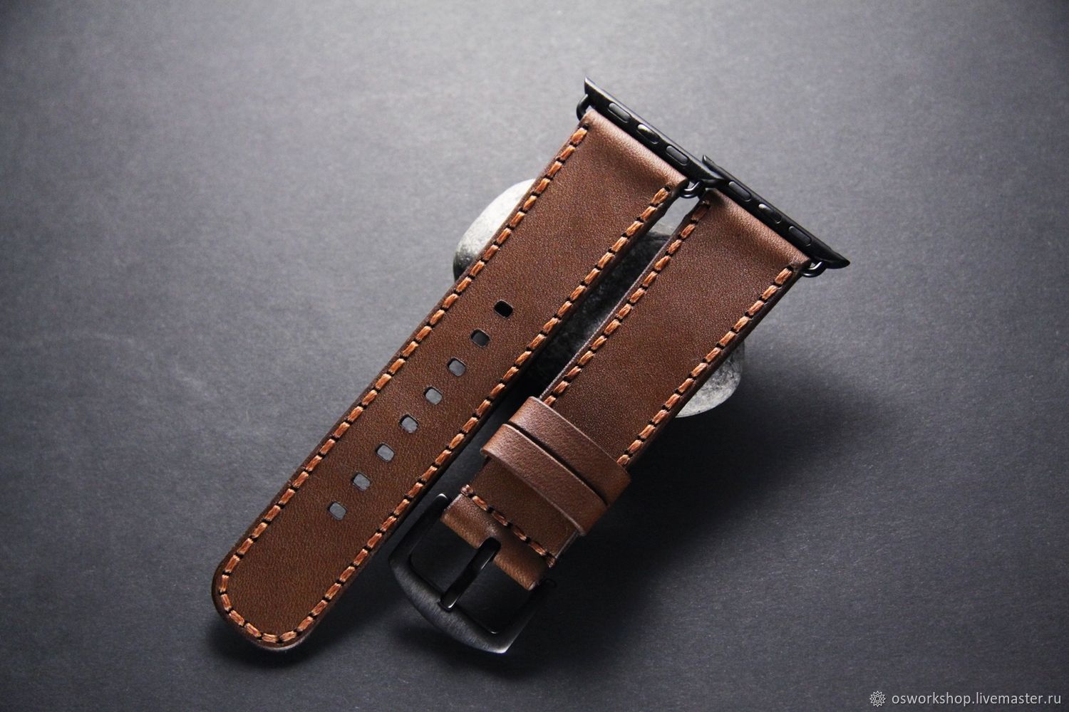 Кожаный ремешок для Apple Watch, коричневый