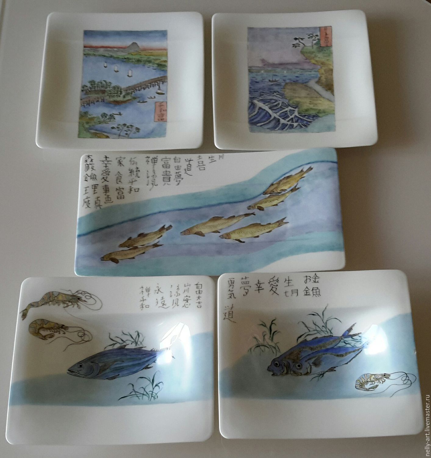 Рыбы, японские мотивы