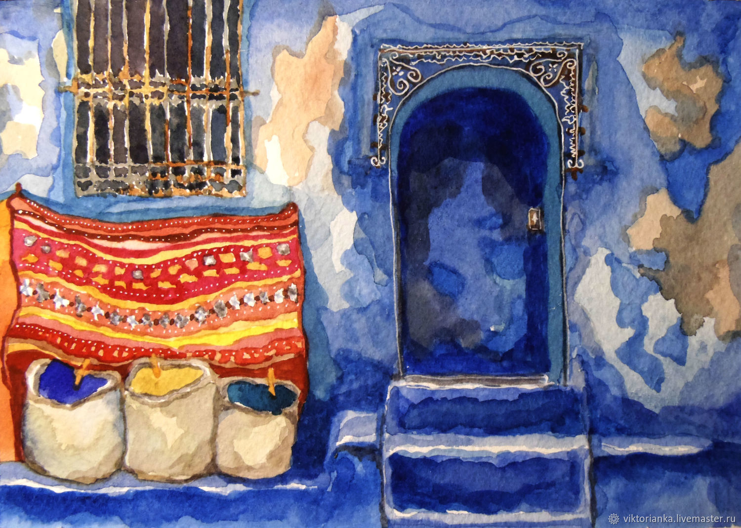 Картина акварель Марокко