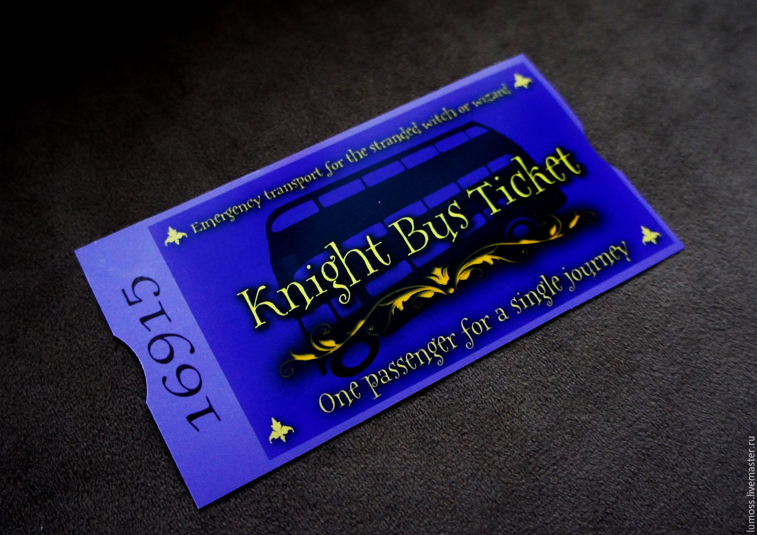 Билет на автобус "Knight Bus"(Ночной рыцарь)