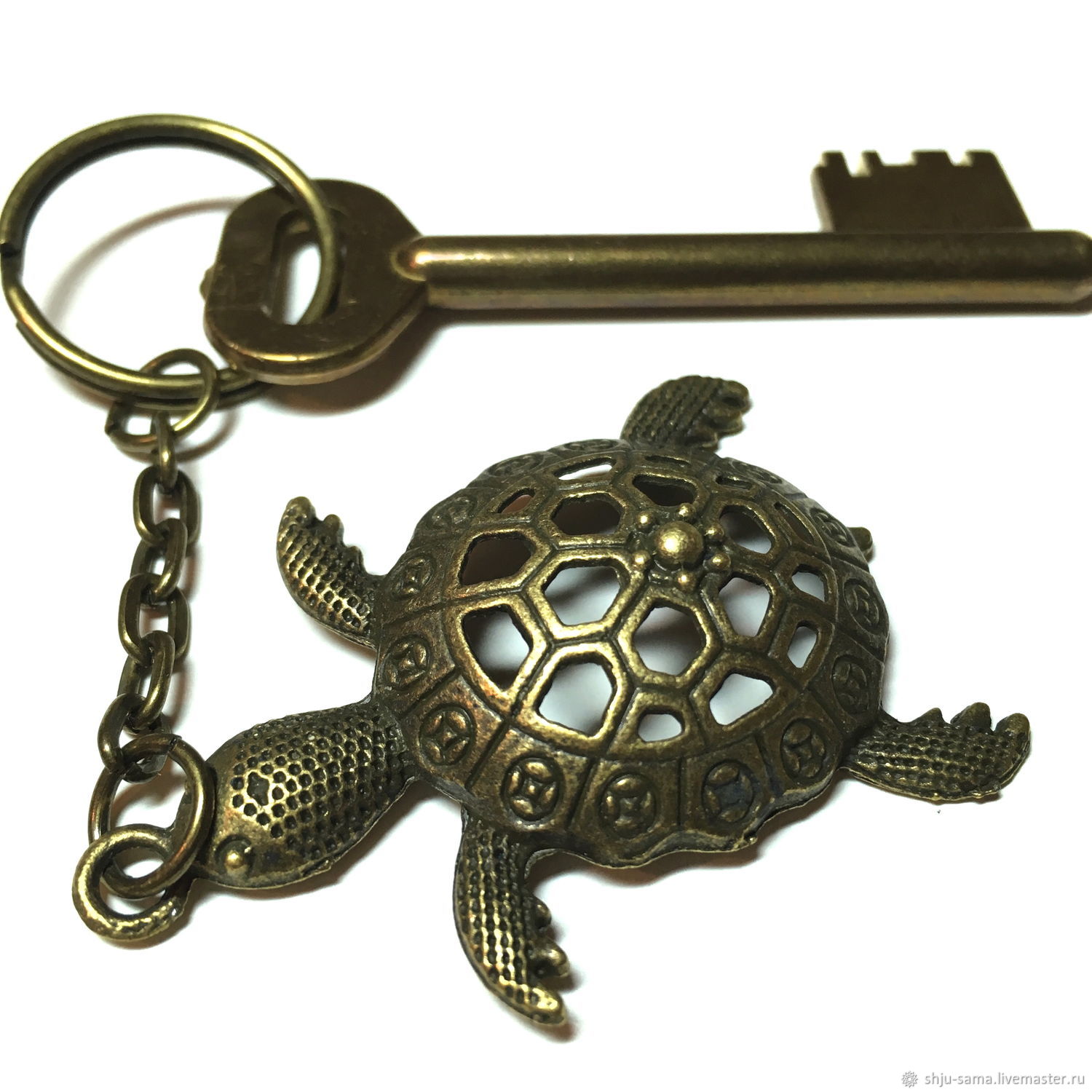 Брелок для ключей Черепаха, брелок для сумки