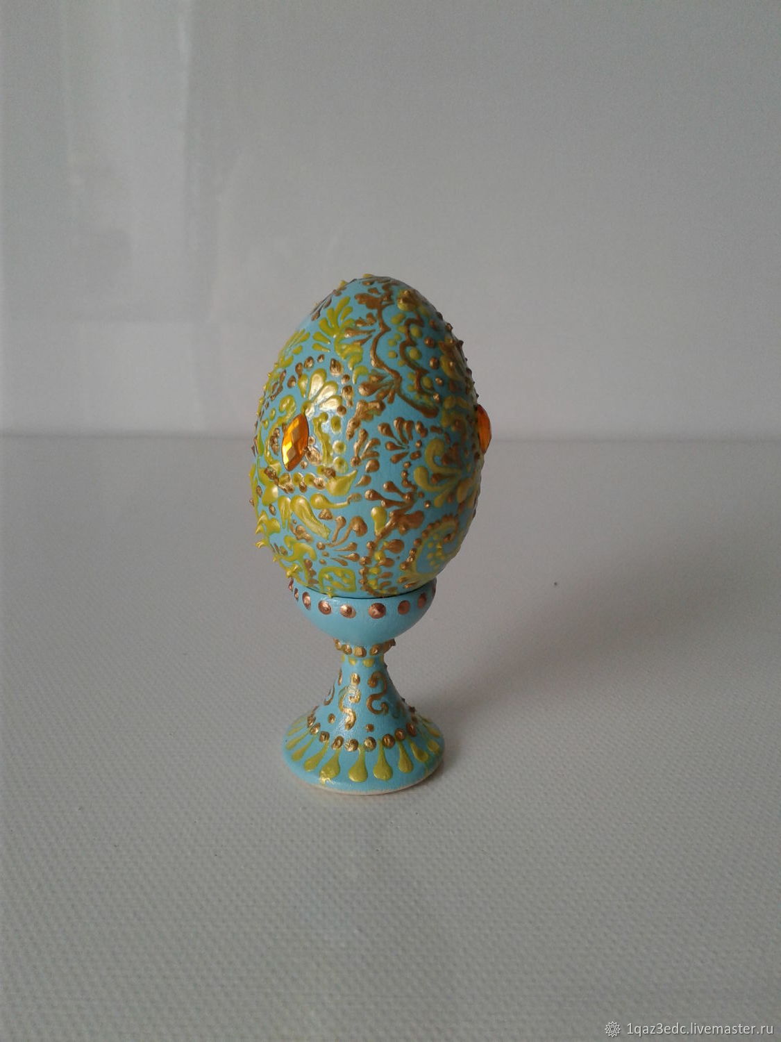 Яйцо пасхальное сувенир Точечная роспись