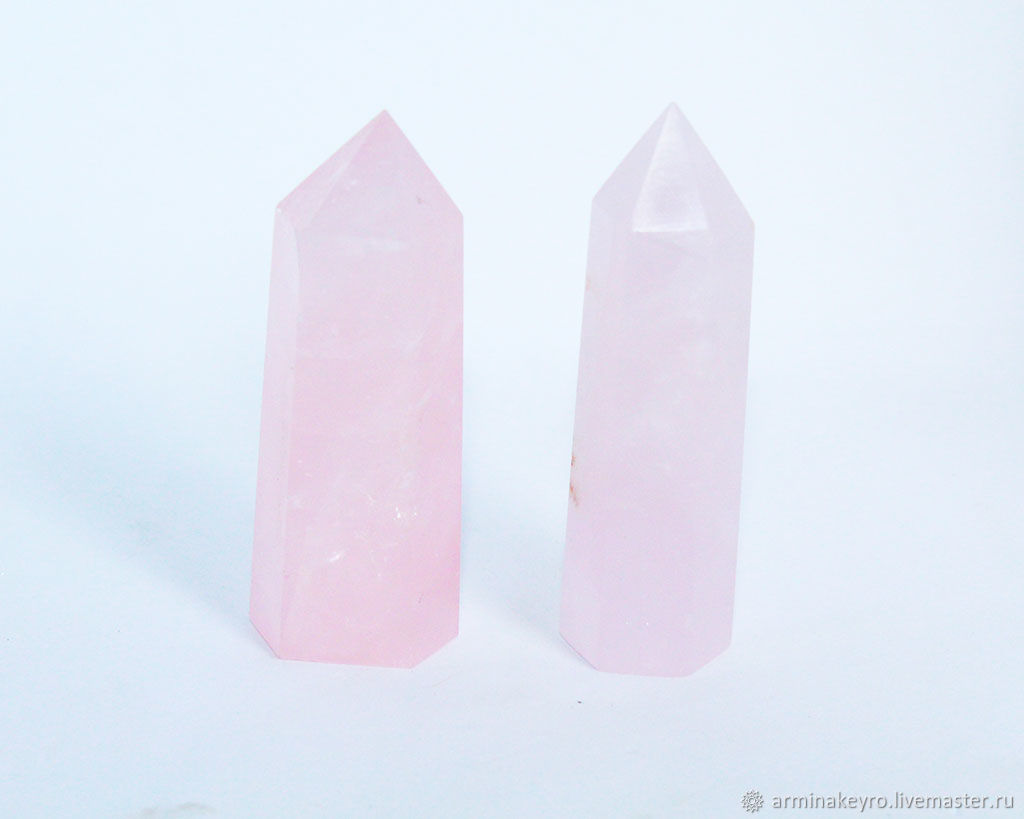 Кристаллы розового кварца