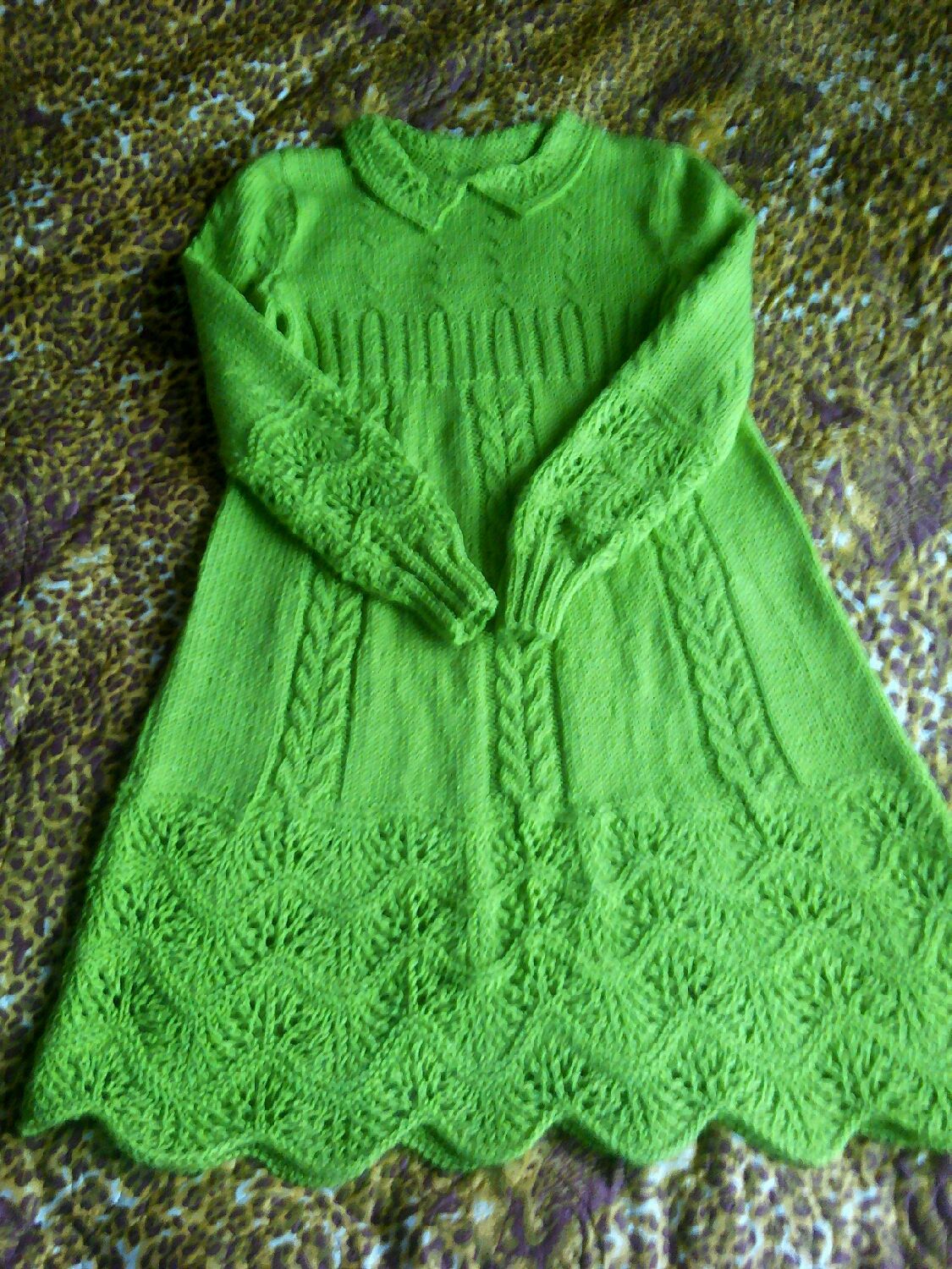 Платье вязаное Лесная Фея