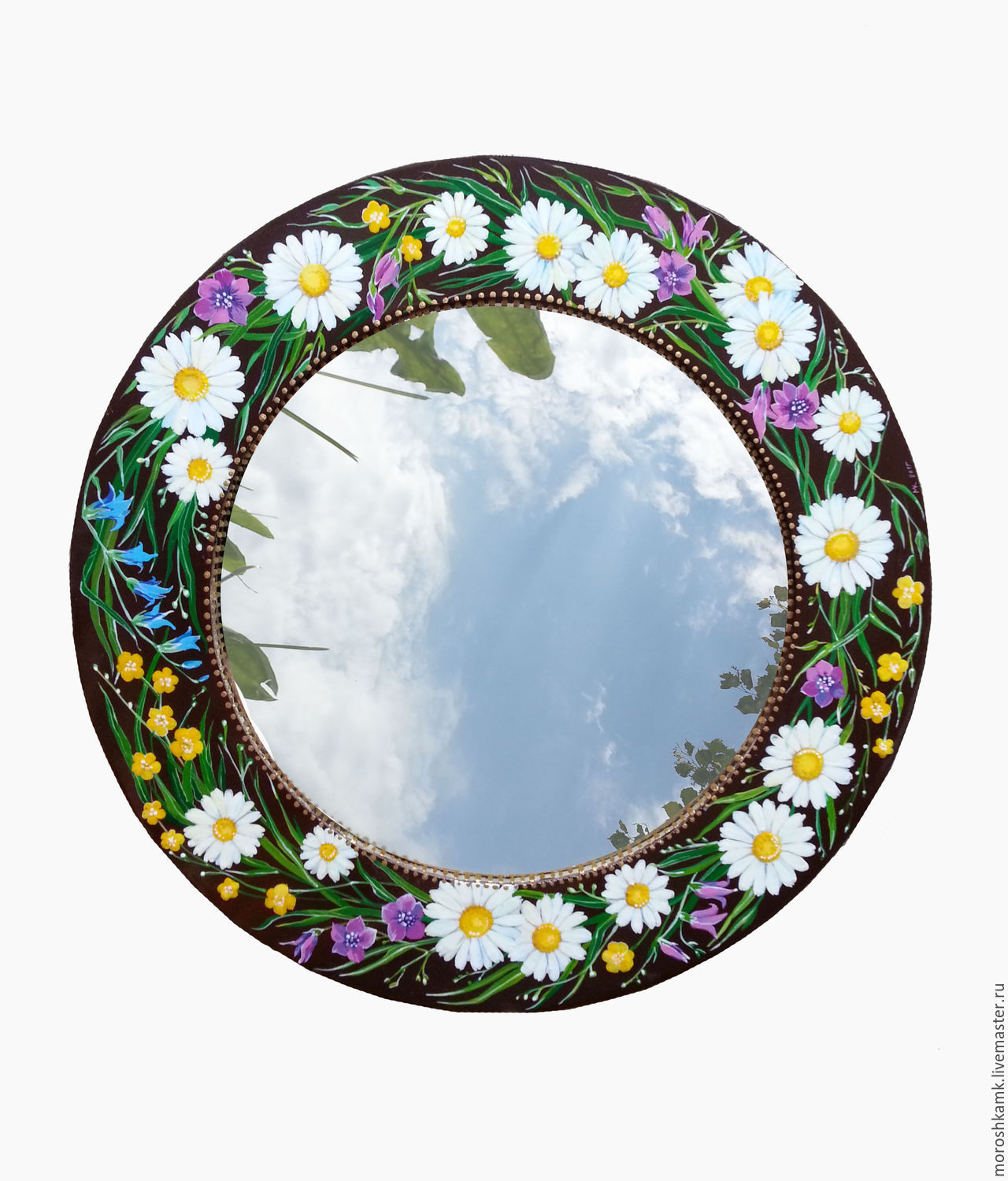 Зеркало "Венок из полевых цветов"