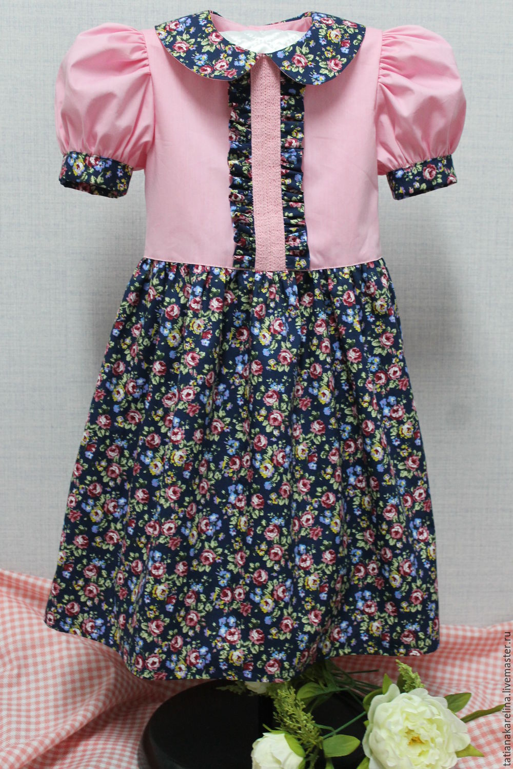 Платье "Розовая розочка"