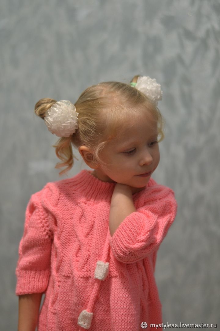 Розовое платье на девочку "Малышка"с сумочкой