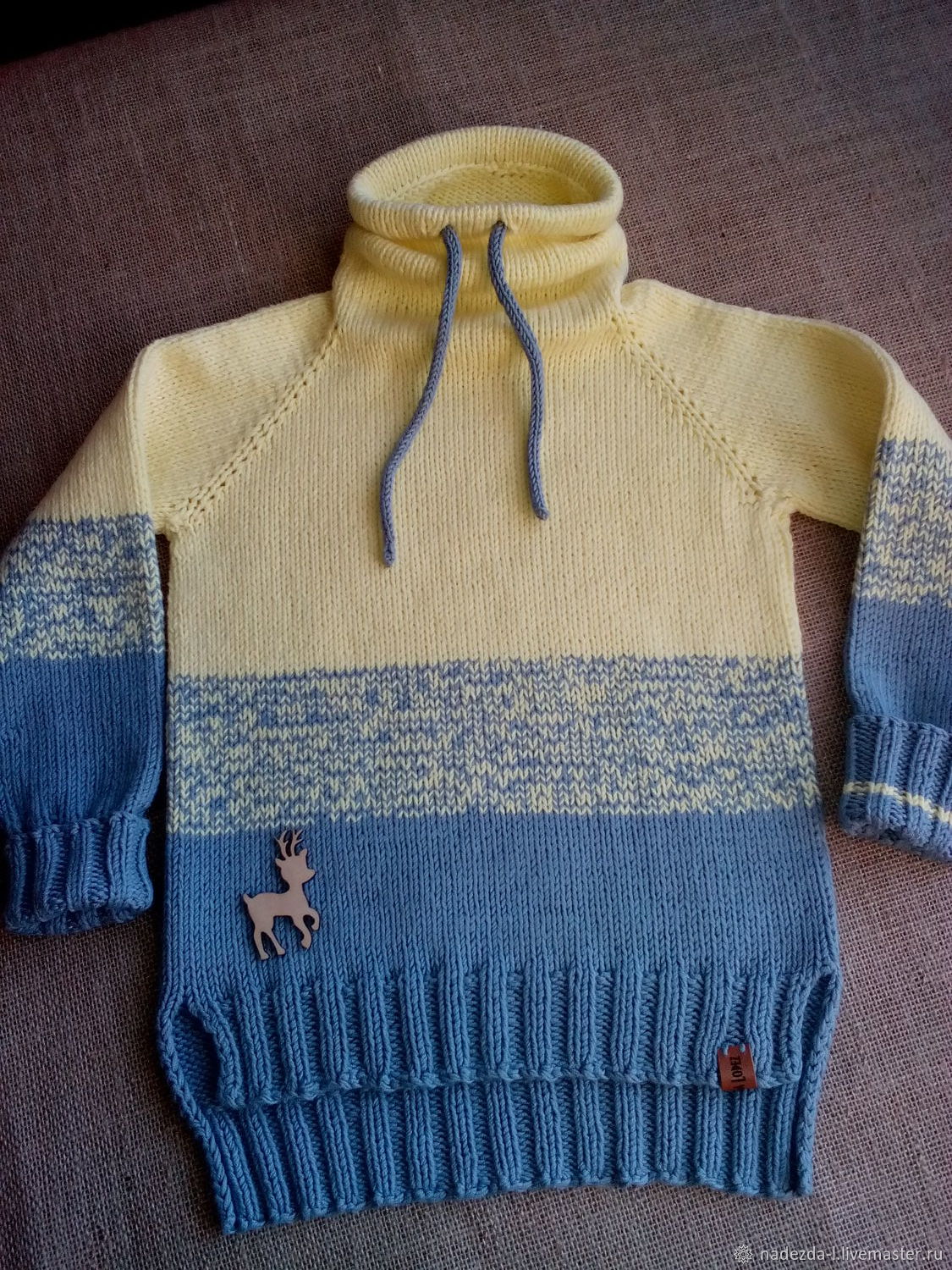 Вязаный детский свитер "Свитшот.!"