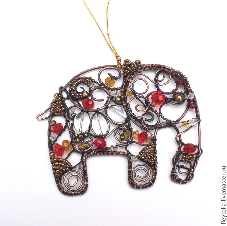 Елочное украшение "Слон"