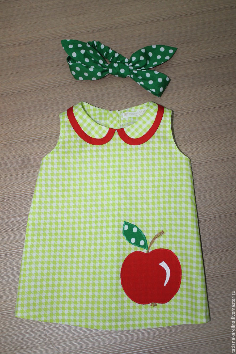 Платье для девочки"Спелое Яблочко"