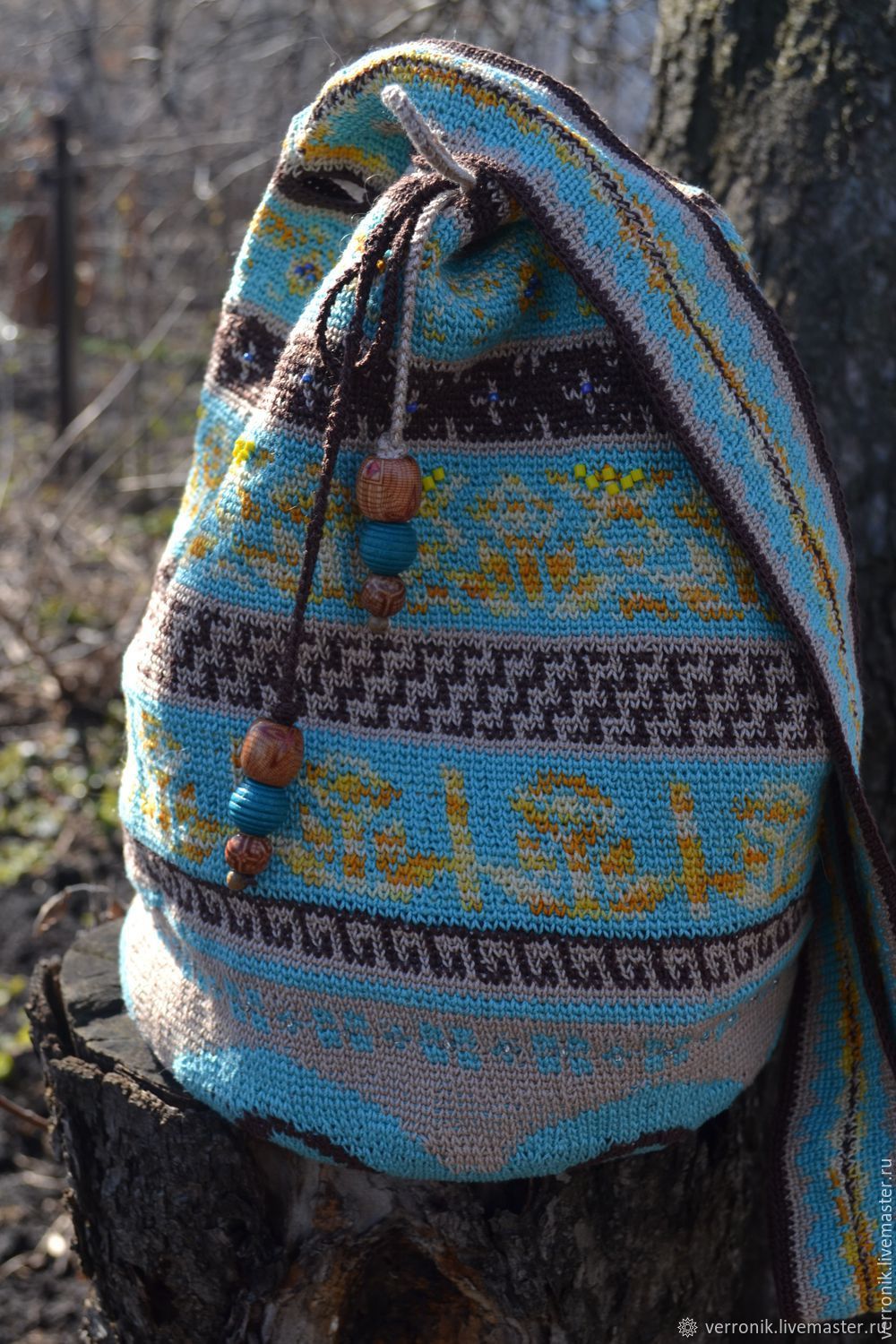 Колумбийская мочила "Бриз" (Mochila) Вязаная сумка ручной работы