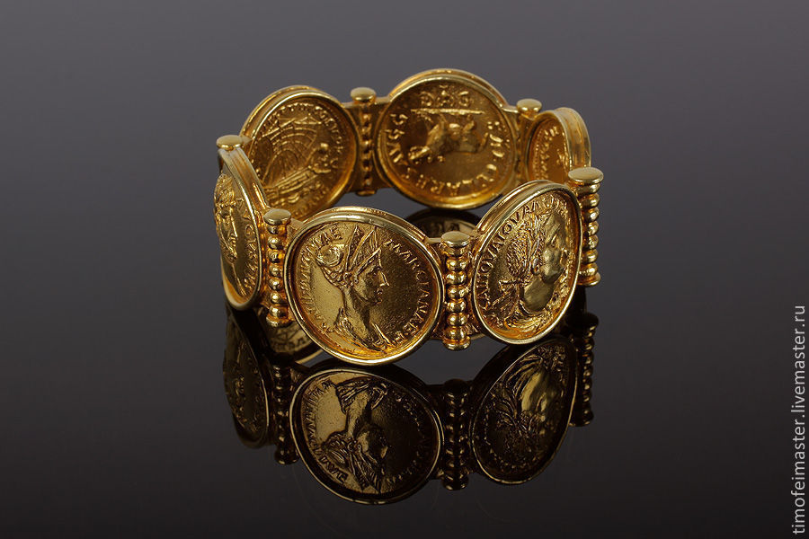 Браслет с древнеримскими монетами – сестерциями