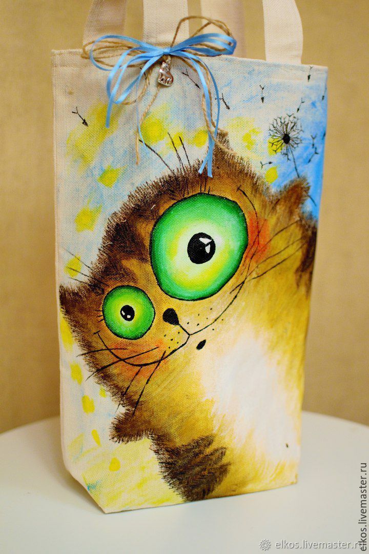 Текстильная сумка Летний кот