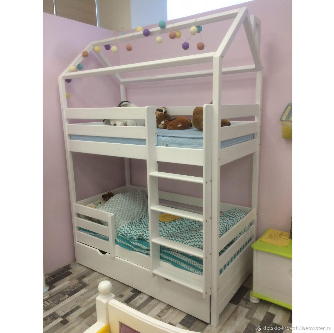 Детская двухъярусная кровать «Замок»
