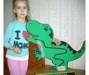 Большая Копилка динозавр, из дерева, интересная игрушка, развивашка