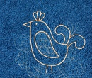 Синие птицы. Полотенца махровые