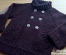 Вязаное полупальто, курточка, кофточка для мальчика