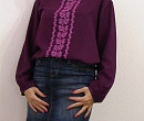 50-52 размер Блузка женская с вышивкой