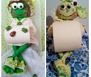 Лягушка-держатель туалетной бумаги, бумажных полотенец 